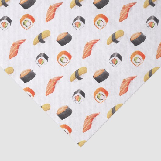Sushi Japans voedselpatroon Tissuepapier (Detail)