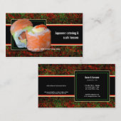 Sushi Japanse cateringlessen in restaurants Visitekaartje (Voorkant / Achterkant)