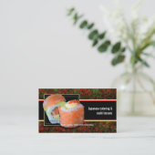 Sushi Japanse cateringlessen in restaurants Visitekaartje (Staand voorkant)