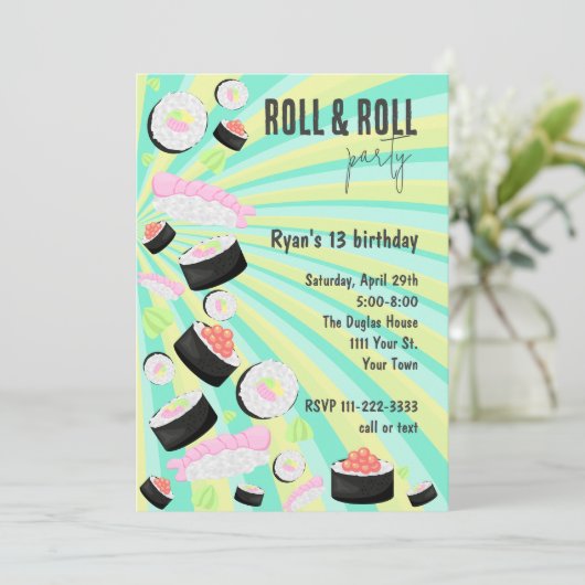 Sushi Kaart (Staand voorkant)