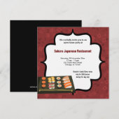 Sushi Kaart (Voorkant / Achterkant)