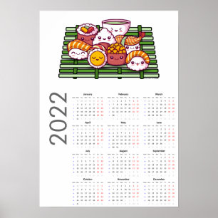 Sushi Kalender 2022 Poster