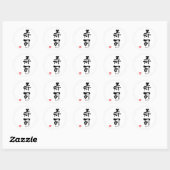 Sushi KANJI Ronde Sticker (Vel)