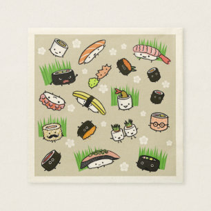 Sushi Karakters Servet