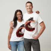 Sushi Kat Dromen Grappig Japans Eetkatje T-shirt (Unisex)