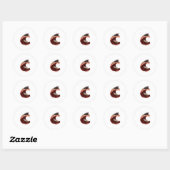 Sushi Kat Dromen � Grappig Japans Voedsel Kitty Ronde Sticker (Vel)