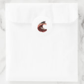 Sushi Kat Dromen � Grappig Japans Voedsel Kitty Ronde Sticker (Tas)