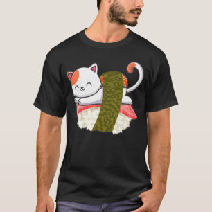 Sushi Kat Kitty Kitten Japans Sashimi Eten T-shirt