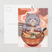 Sushi Kat Postkaart (Voorkant / Achterkant)