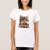 Sushi Kat Shirt, Voedsel Kat Shirt (Voorkant)