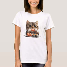 Sushi Kat Shirt, Voedsel Kat Shirt
