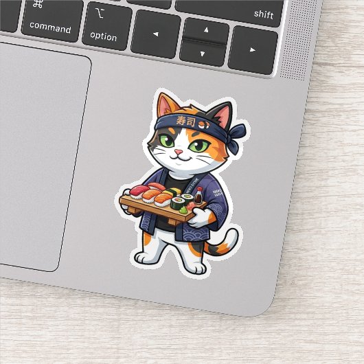 Sushi Kat Sticker (Detail)