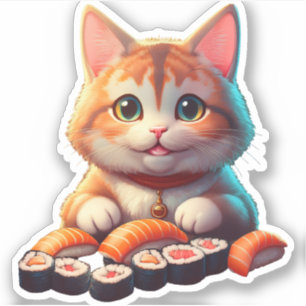 Sushi Kat Sticker