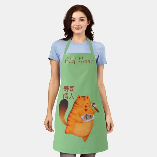 sushi kat, sushi schort (Gedragen)