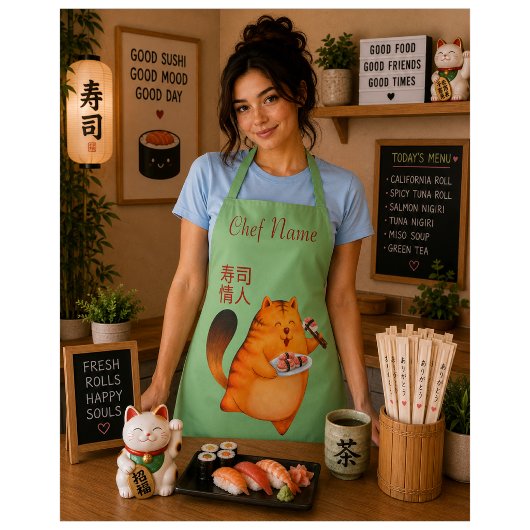 sushi kat, sushi schort