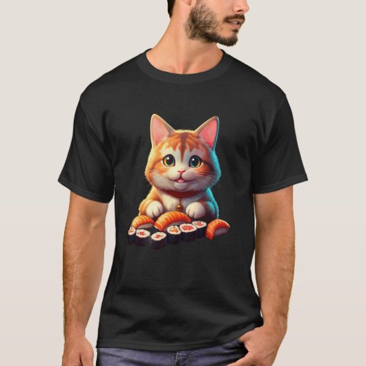 Sushi Kat T-shirt (Voorkant)