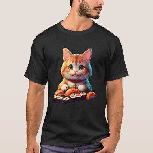 Sushi Kat T-shirt (Voorkant)