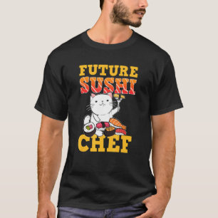 Sushi Kat Toekomstige Sushi Chef T-shirt
