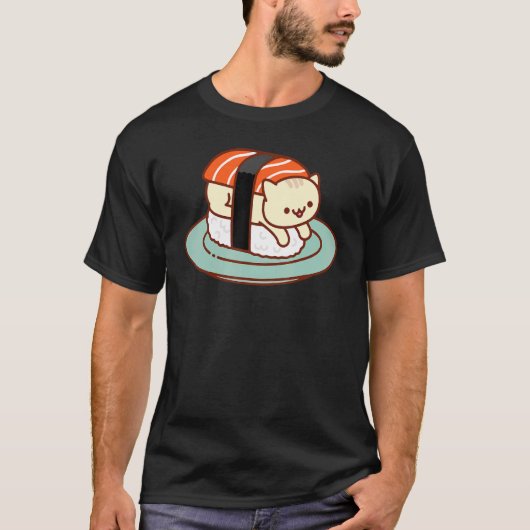 Sushi Katten Cute Sushi Pun T-shirt (Voorkant)