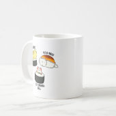 Sushi Katten Grappig Sushi Pun Koffiemok (Voorkant links)
