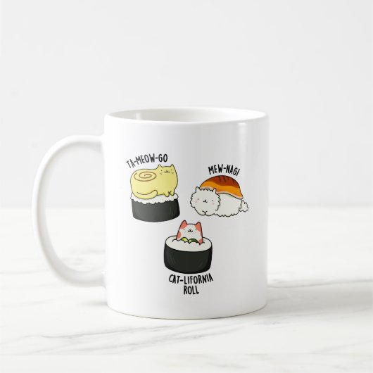 Sushi Katten Grappig Sushi Pun Koffiemok (Links)