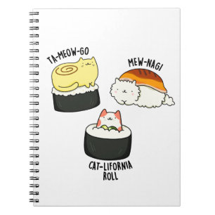 Sushi Katten Grappig Sushi Pun Notitieboek