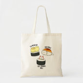 Sushi Katten Grappig Sushi Pun Tote Bag (Voorkant)