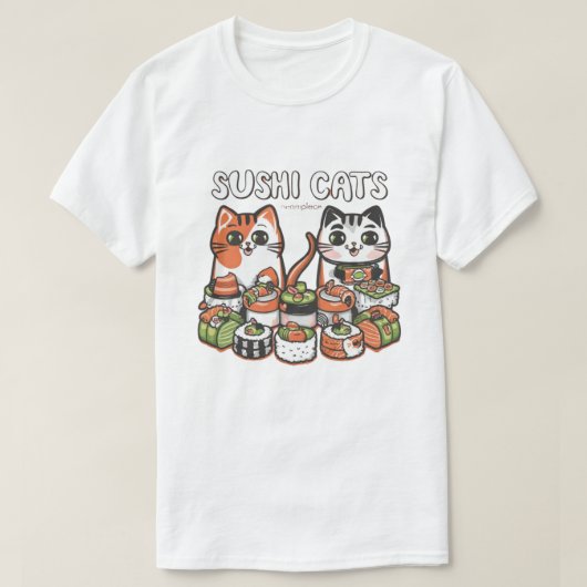 Sushi Katten Soiree T-shirt (Design voorkant)