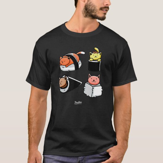 Sushi Katten T-shirt (Voorkant)