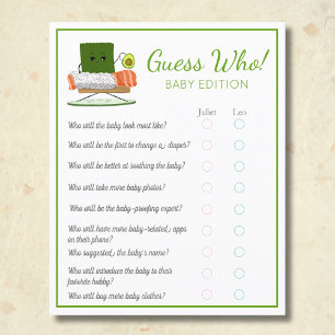 Sushi Kawaii Baby Raad eens wie Baby Flyer