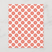 Sushi Kawaii Baby shower Wat zit er in je tas Flyer (Achterkant)