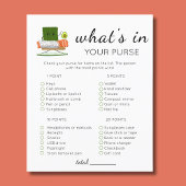 Sushi Kawaii Baby shower Wat zit er in je tas Flyer