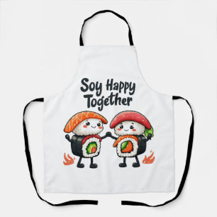 Sushi Kawaii Japans eten, gelukkig samen Schort