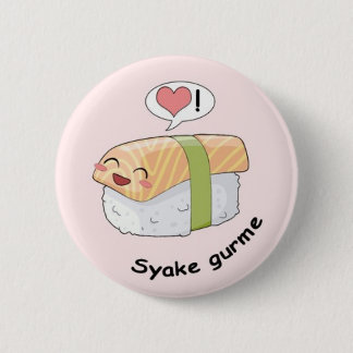 Sushi kawaii ronde button 5,7 cm