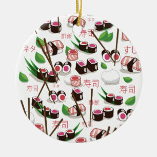 Sushi Keramisch Ornament