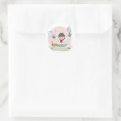 sushi-kok ronde sticker (Tas)