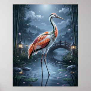 Sushi Kraanvogel Maan Moeras Poster