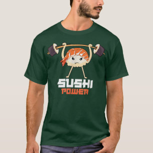Sushi Kracht Funny Gym Vegetarian Muscula Powerlif T-shirt