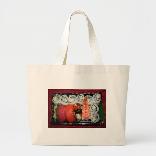 Sushi-lade Grote Tote Bag (Voorkant)