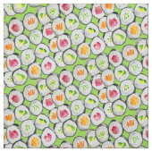 Sushi leuke waterverf wasabi stof (Swatch)