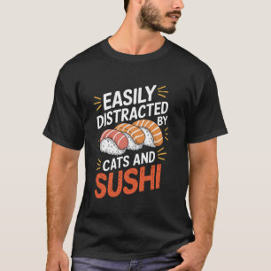 Sushi Liefhebber Kat Liefhebber Ontwerp Voor Japan T-shirt