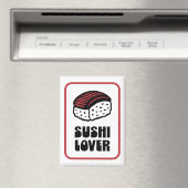 Sushi liefhebber nigiri retro esthetisch magneet (Insitu (Vaatwasser))