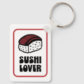 Sushi liefhebber nigiri retro esthetisch sleutelhanger (Achterkant)
