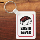 Sushi liefhebber nigiri retro esthetisch sleutelhanger (Voorkant)