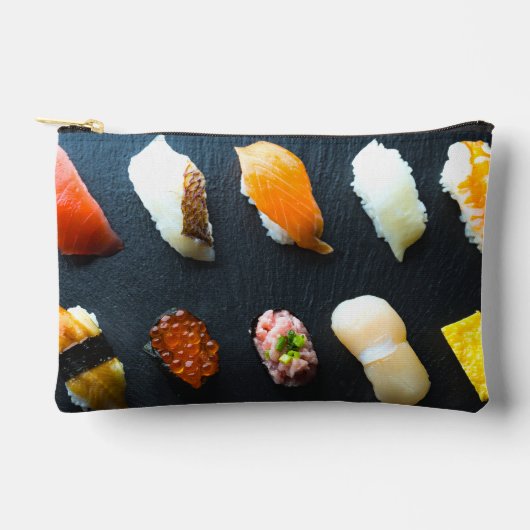 Sushi Lineup Pouch – Chic & Tasty Design Etui (Voorkant)