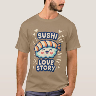 Sushi Love Story retro T-shirt