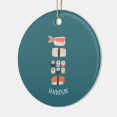 Sushi Lover - Aangepast keramisch versieringsmidde Keramisch Ornament (Links)