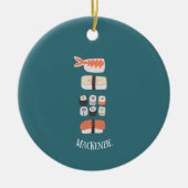 Sushi Lover - Aangepast keramisch versieringsmidde Ornament (Voorkant)