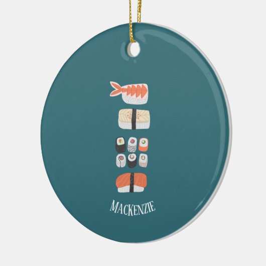 Sushi Lover - Aangepast keramisch versieringsmidde Ornament (Links)