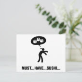 Sushi Lover Briefkaart (Staand voorkant)